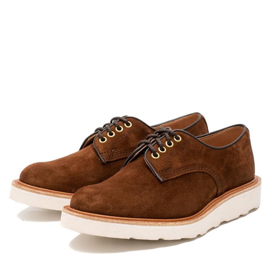 Clothing Tricker's Tricker'S | Tricker'S For Clutch Cafe Daniel Derby Shoe Ridge Kudu Reverse Suede