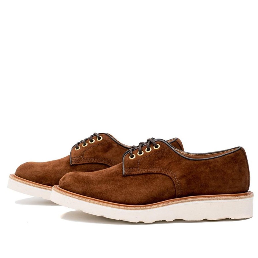 Clothing Tricker's Tricker'S | Tricker'S For Clutch Cafe Daniel Derby Shoe Ridge Kudu Reverse Suede