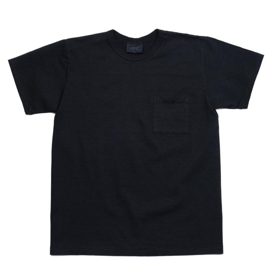 Clothing Allevol T-Shirts & Undershirts | Allevol Heavy Duty Crew Neck Square Pocket T-Shirt Black