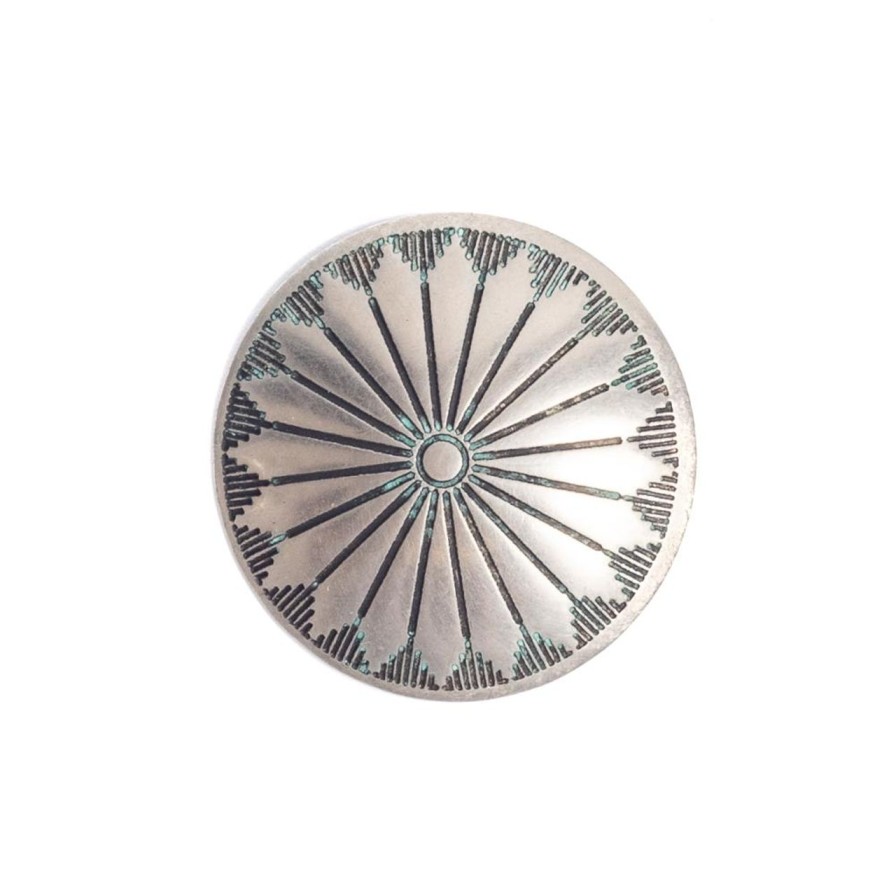 Clothing Yuketen Yuketen | Yuketen Nickel Silver Concho Pin 1 (1.5")