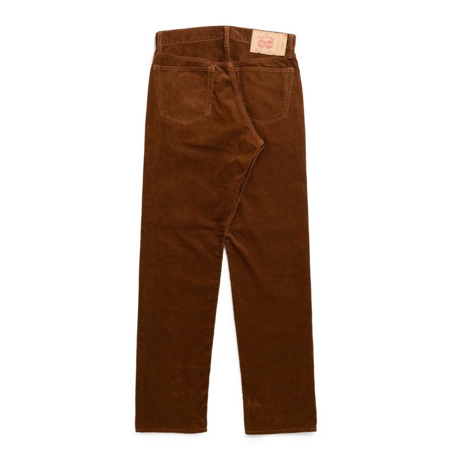 Clothing Allevol Jeans | Allevol 'Roku Roku' 66 Corduroy Brown