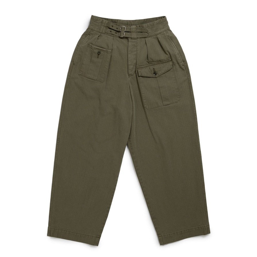 Clothing Haversack Pants & Trousers | Haversack Herringbone Gurkha Pants Khaki