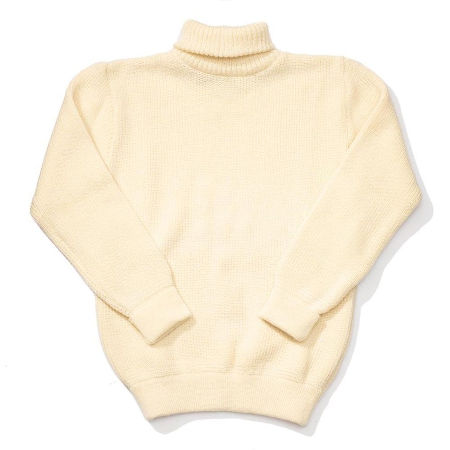 Clothing Heimat Knitwear | Heimat U-Boat Roll Neck Seashell