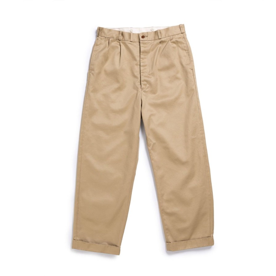 Clothing Belafonte Ragtime Clothing Pants & Trousers | Belafonte Ragtime 2Tack Army Chino Khaki