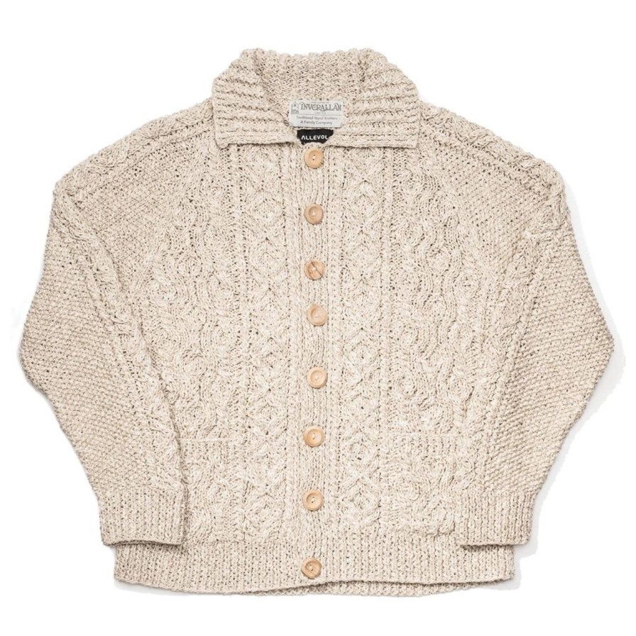 Clothing Allevol X Inverallan Knitwear | Allevol X Inverallan 3A Lumber Cardigan Linen/ Cotton Natural