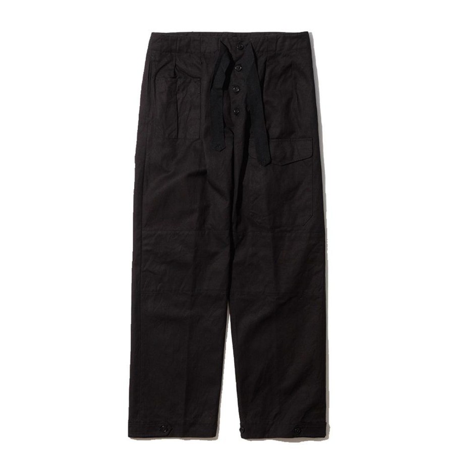 Clothing Coherence Pants & Trousers | Coherence Tino Selvedge Yacht Canvas Trousers Black