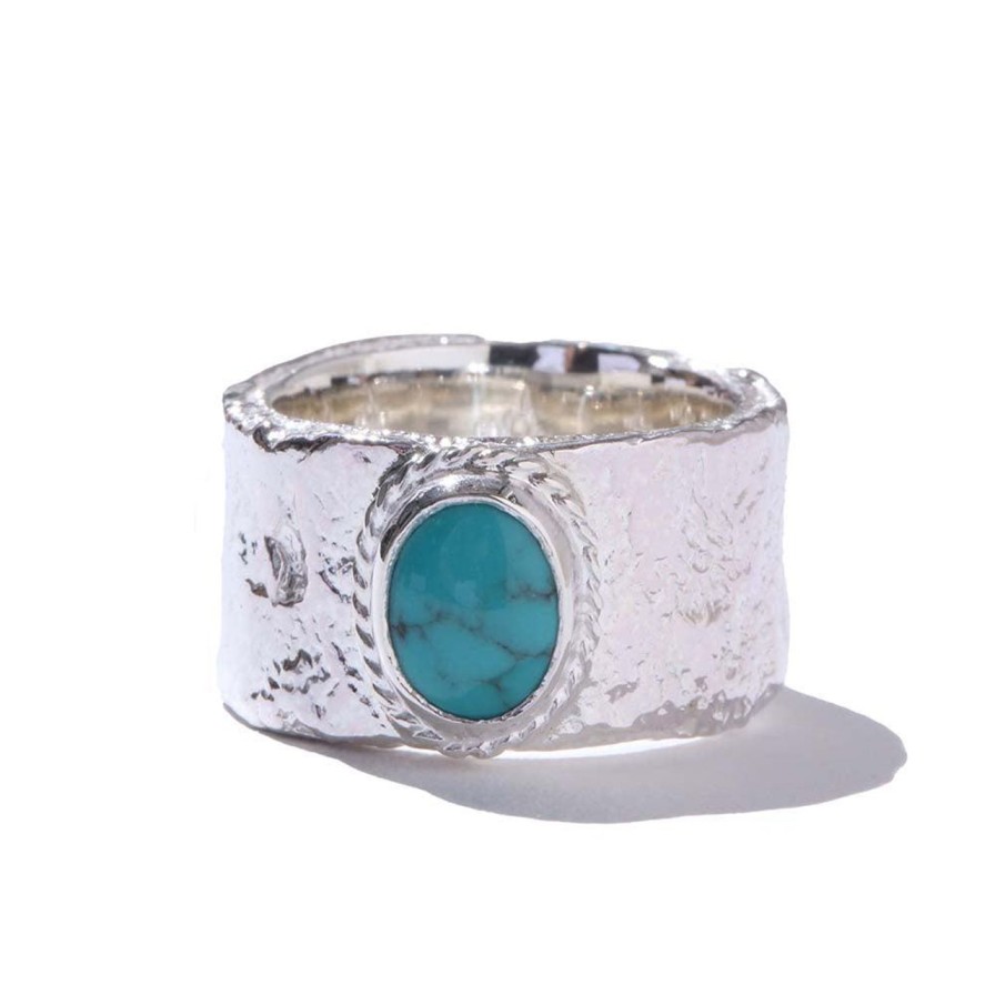 Accessories First Arrow's First Arrow'S | First Arrow'S Barerock Ring W/Turquoise (L) (R-040)