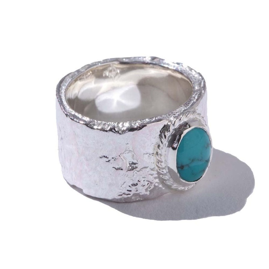 Accessories First Arrow's First Arrow'S | First Arrow'S Barerock Ring W/Turquoise (L) (R-040)