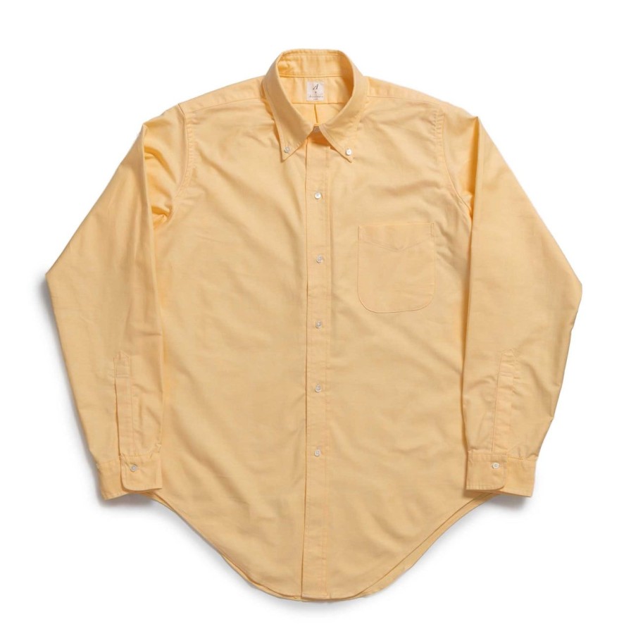 Clothing Anatomica Shirts | Anatomica Bd Ideal Oxford Shirt Dull Maize