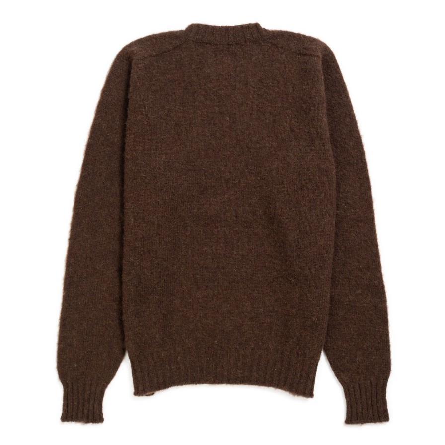 Clothing Jamieson's Of Shetland Knitwear | Jamieson'S For Clutch Cafe Brushed Shetland Sweater Leather