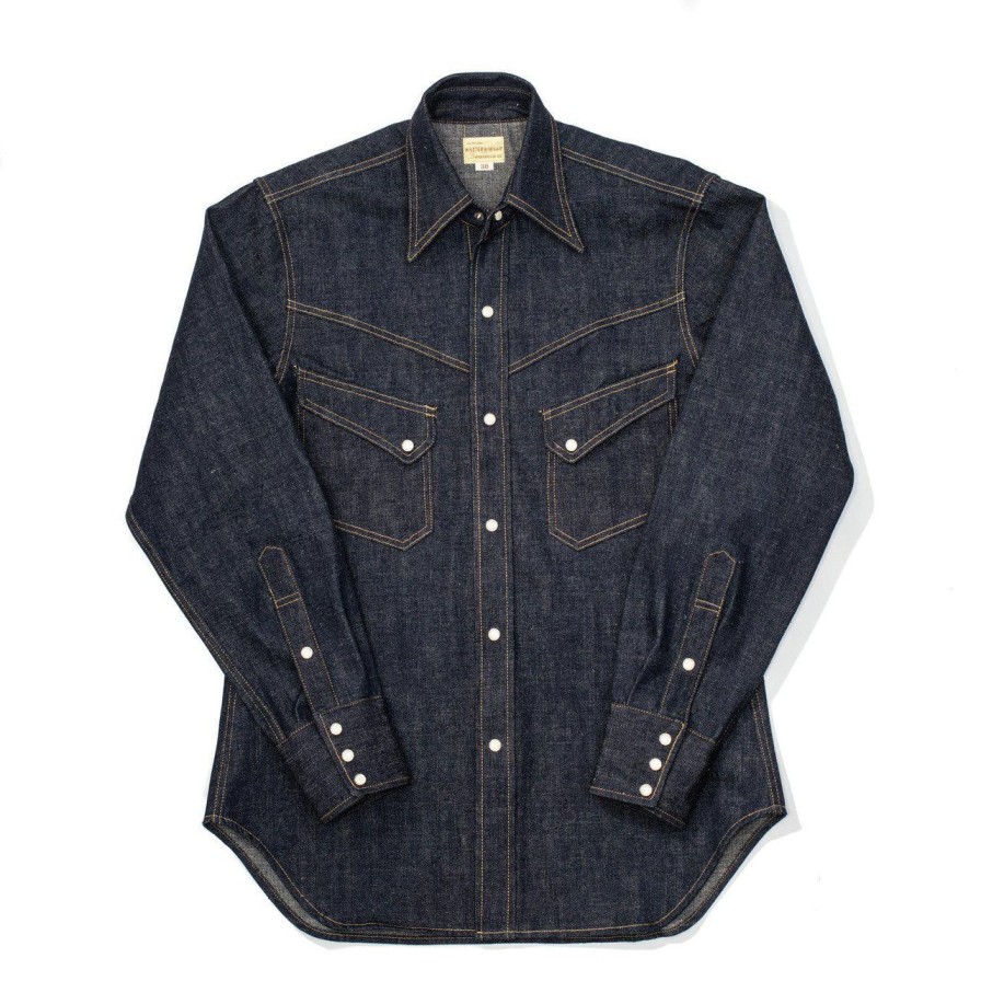 Clothing Warehouse & Co Shirts | Warehouse & Co. Lot. 3001 Longhorn Type Denim Western Shirt