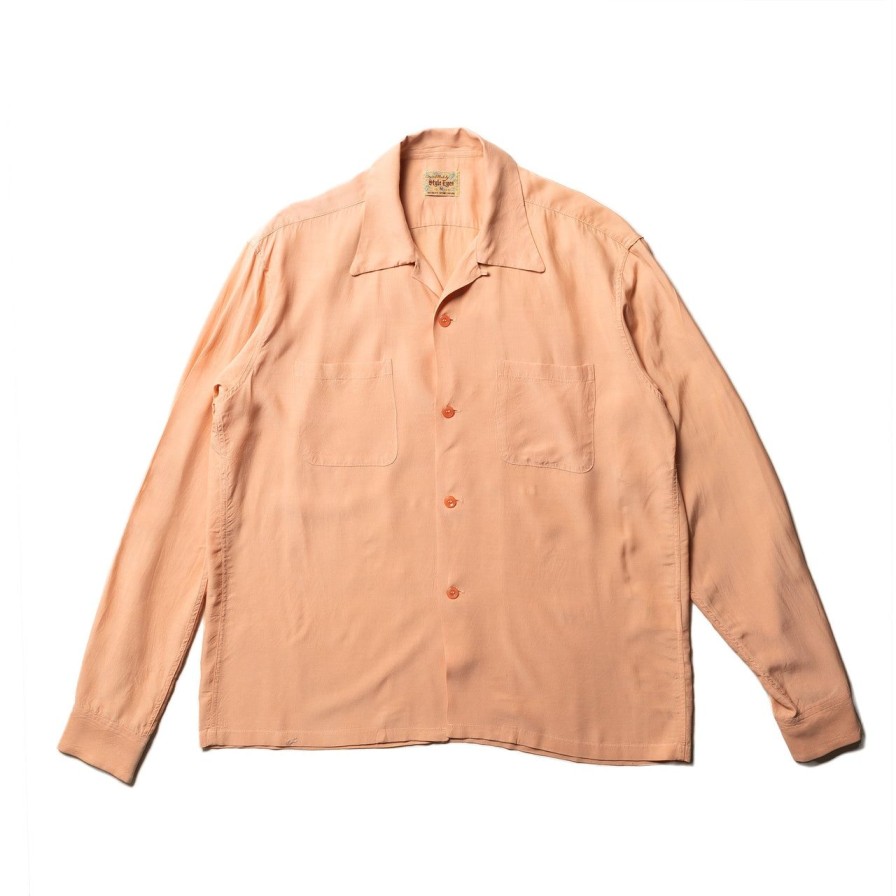 Clothing Style Eyes Shirts | Style Eyes By Toyo Enterprise Plain Rayon Bowling Shirt Pink