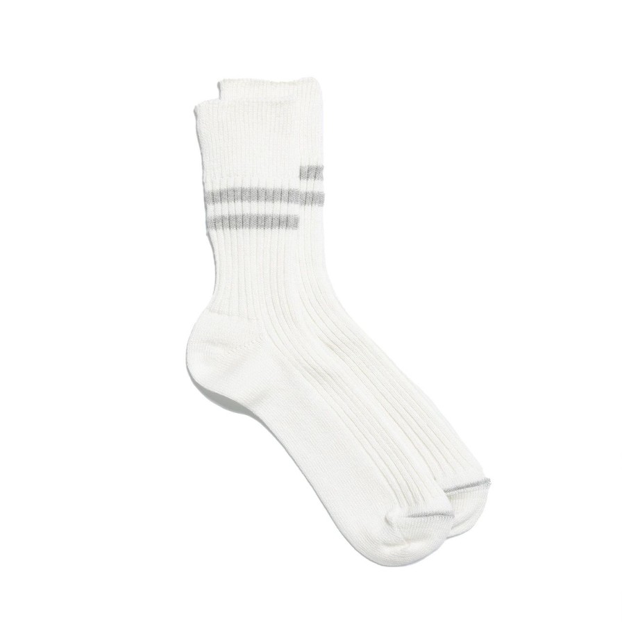 Accessories Rototo Rototo | Rototo Hemp Organic Cotton Stripe White/ Grey