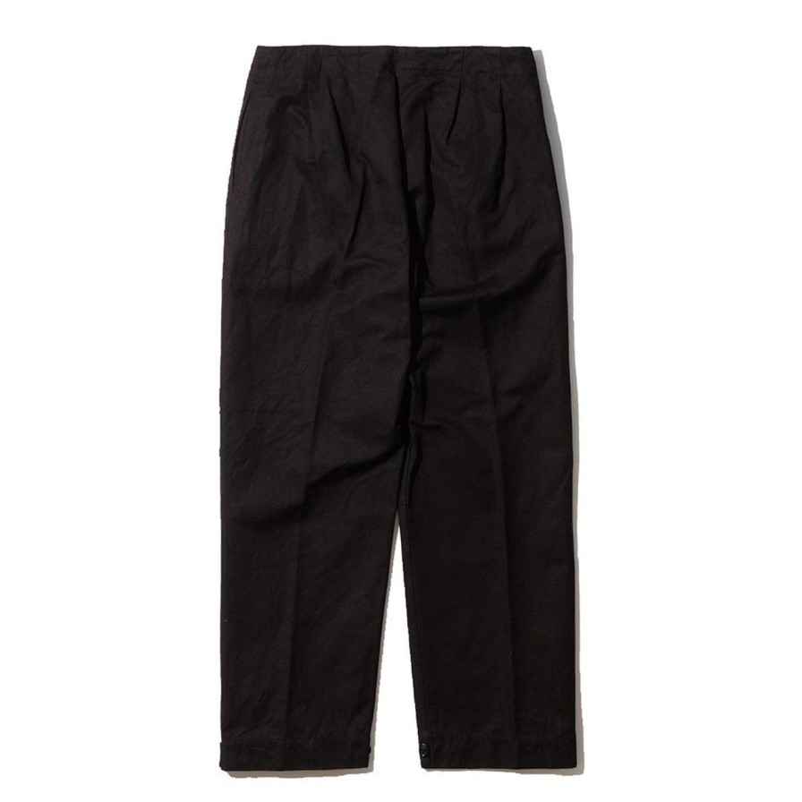 Clothing Coherence Chinos | Coherence Tino Selvedge Yacht Canvas Trousers Black