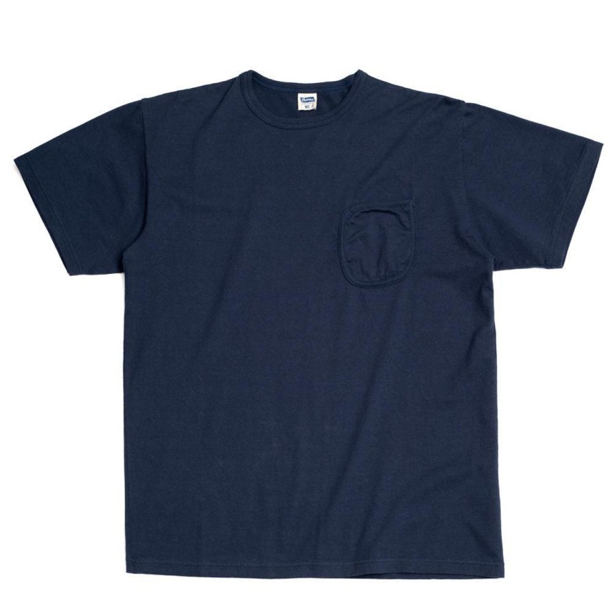 Clothing Pherrow's T-Shirts & Undershirts | Pherrow'S S/S Pocket T-Shirt Navy