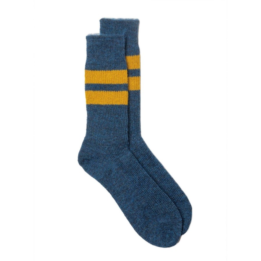 Accessories Rototo Rototo | Rototo Brush Mohair Socks D. Blue