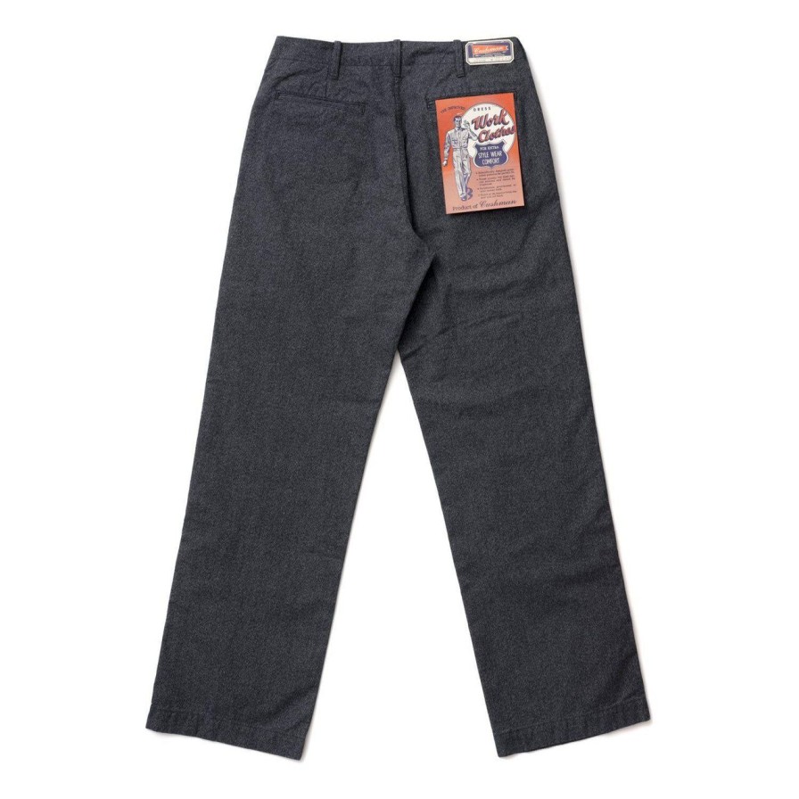 Clothing Cushman Pants & Trousers | Cushman Lot. 22686 Chambray Pant Salt & Pepper