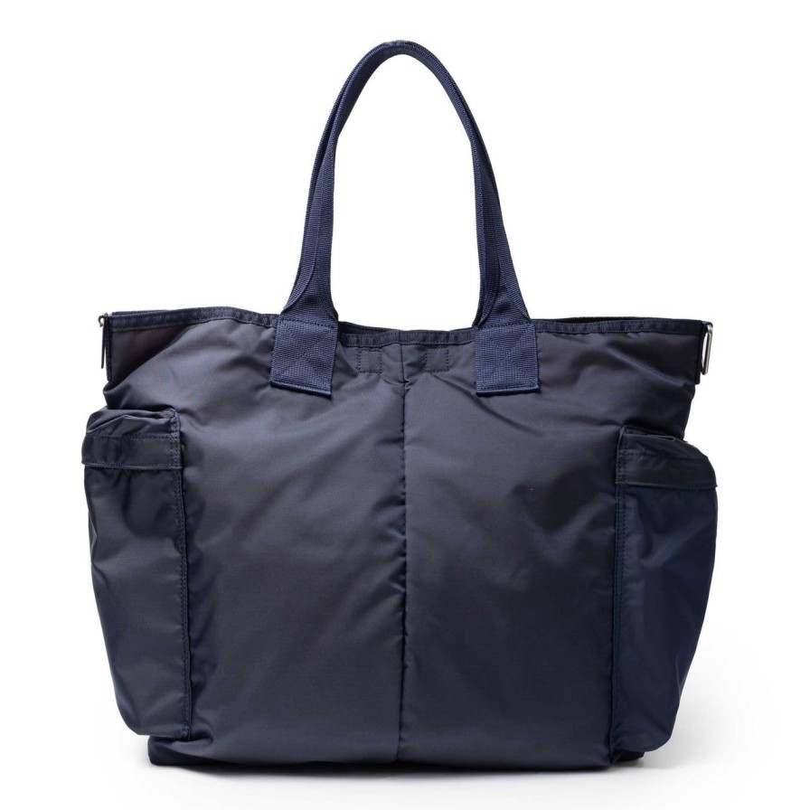 Accessories Porter Yoshida & Co Porter Yoshida & Co | Porter Yoshida & Co Force 2Way Tote Bag Navy