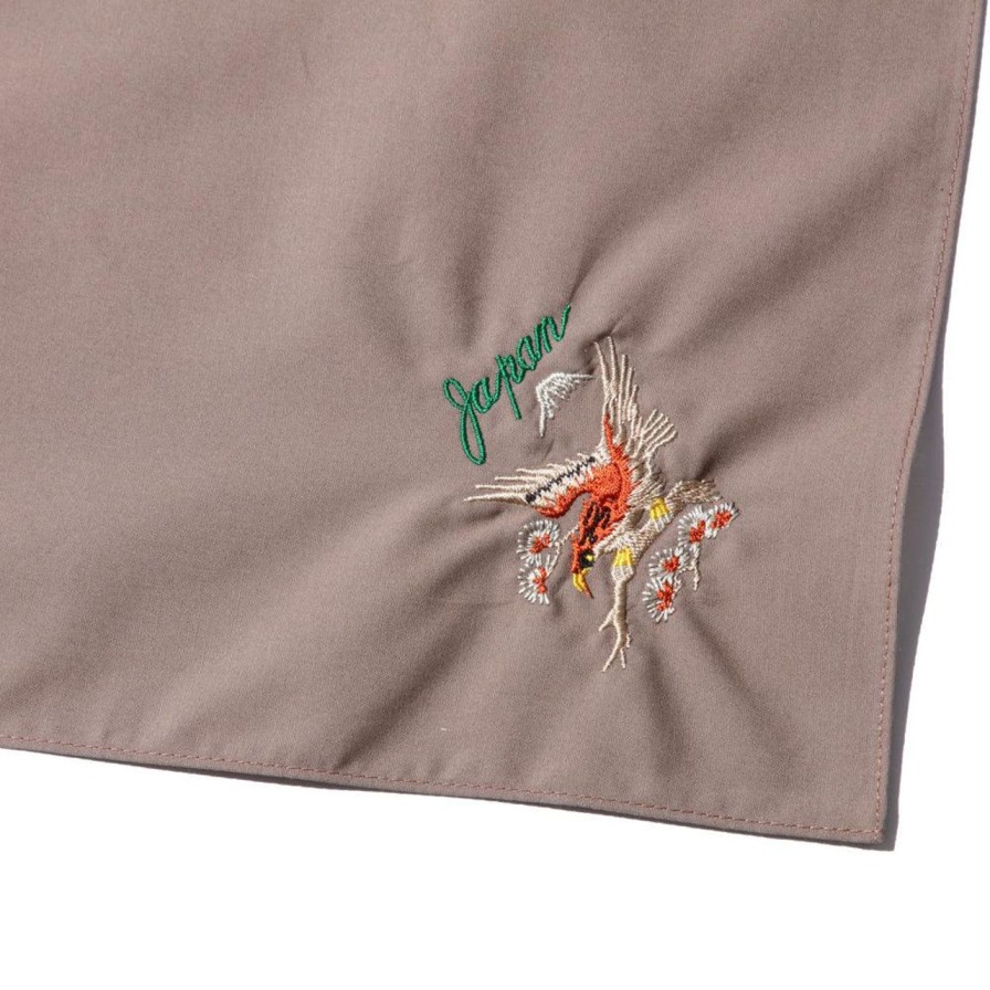 Accessories Belafonte Ragtime Clothing | Belafonte Ragtime Fuji Souvenir Handkerchief Beige