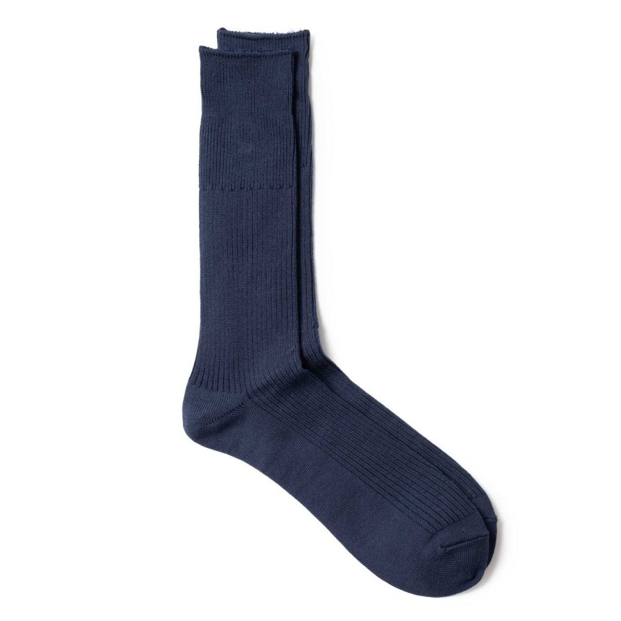 Accessories Anonymous Ism Anonymous Ism | Anonymous Ism Brilliant Crew Sock Navy