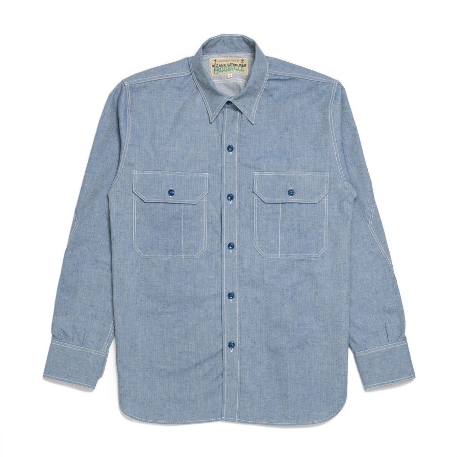 Clothing Mister Freedom Shirts | Mister Freedom Snipes Shirt Indigo Hbt