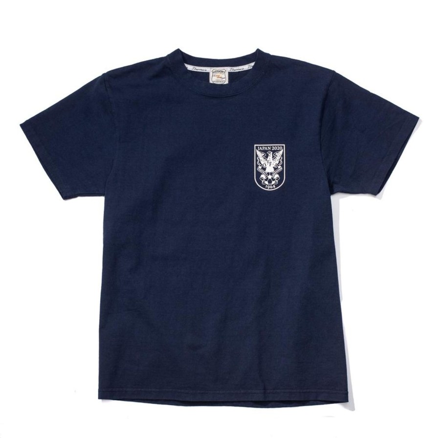 Clothing Pherrow's T-Shirts & Undershirts | Pherrow'S 20S-Pt9 Japan 2020 T-Shirt Navy