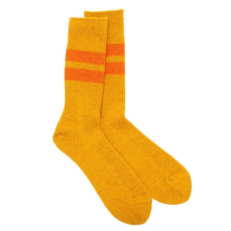 Accessories Rototo Rototo | Rototo Brush Mohair Socks Yellow