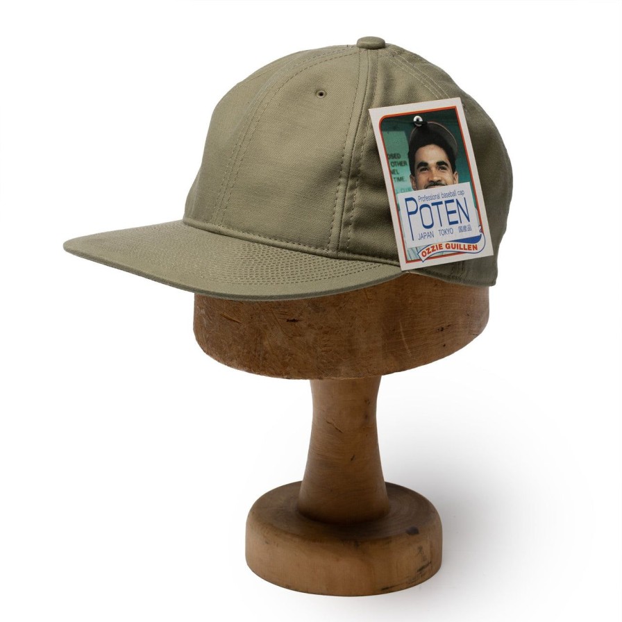 Accessories Poten Baseball Cap Poten | Poten Back Satin Baseball Cap Olive