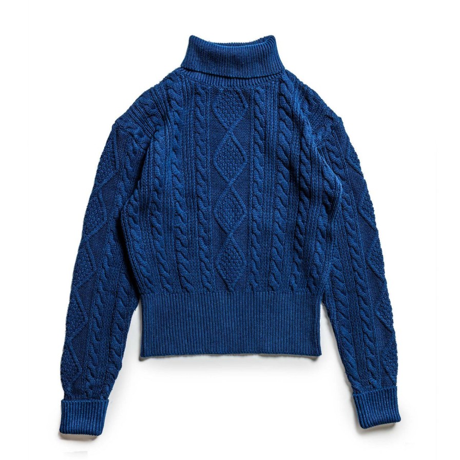 Clothing Mister Freedom Knitwear | Mister Freedom Mariner Roll-Neck Sweater Indigo