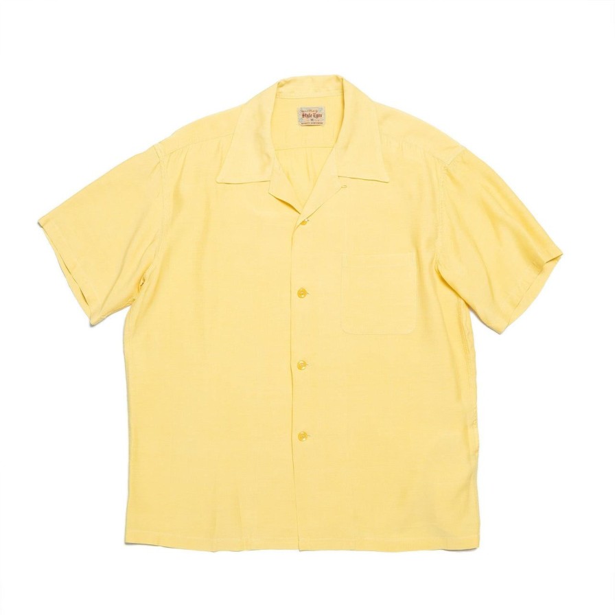 Clothing Style Eyes Shirts | Style Eyes By Toyo Enterprise Plain Bowling S/S Shirt Yellow