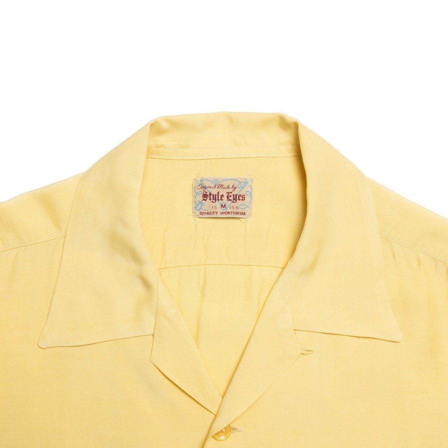 Clothing Style Eyes Shirts | Style Eyes By Toyo Enterprise Plain Bowling S/S Shirt Yellow