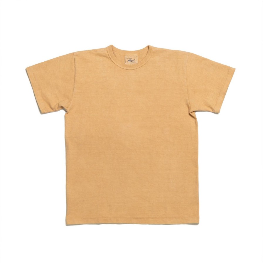 Clothing Allevol T-Shirts & Undershirts | Allevol Heavy Duty Crew Neck T-Shirt Hand Dyed Orange