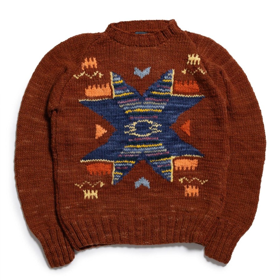 Clothing Chamula Knitwear | Chamula Antique Star Pullover Red Rust