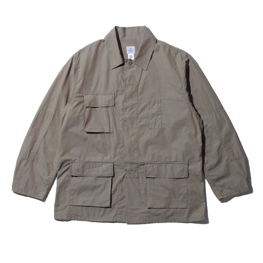 Clothing Post Overalls Jackets And Coats | Post Overalls Bdu-R Cotton Ripstop Jacket Khaki