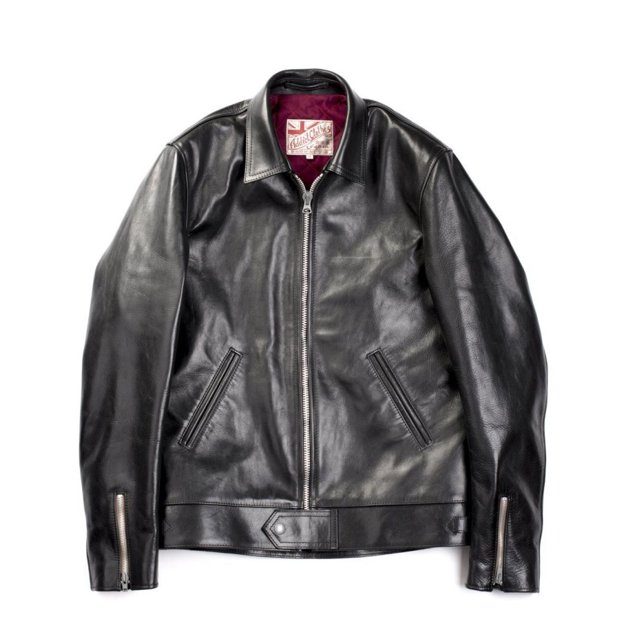 Clothing Addict Clothes Japan Jackets And Coats | Addict Ad-01 Horsehide Leather Jacket Black