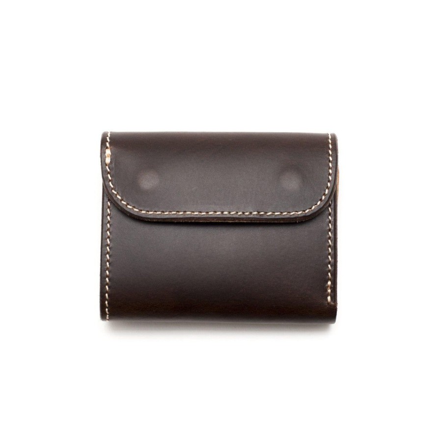 Accessories Opus Opus | Opus Japan Mini Tri-Fold Wallet Dark Brown