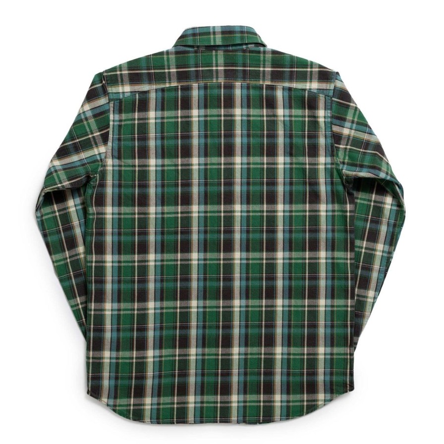 Clothing Pherrow's Shirts | Pherrow'S Cotton Flannel Shirt Green