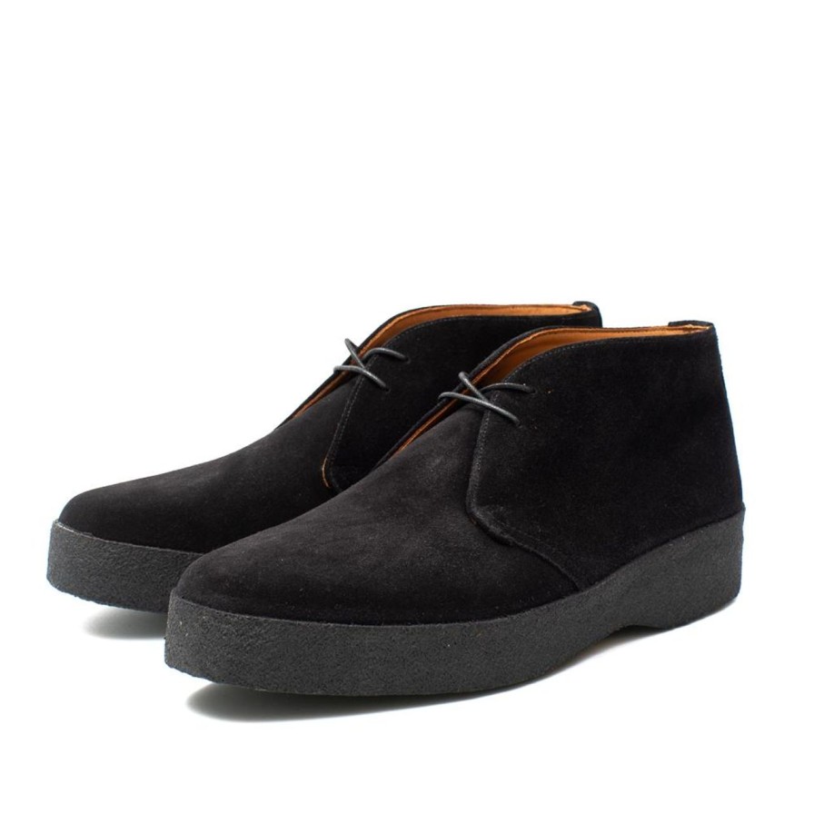 Clothing Sanders Sanders | Sanders Japan Sam Chukka Black Suede