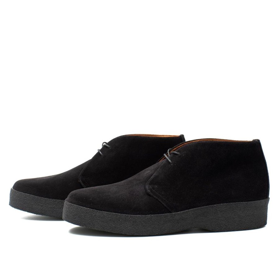 Clothing Sanders Sanders | Sanders Japan Sam Chukka Black Suede