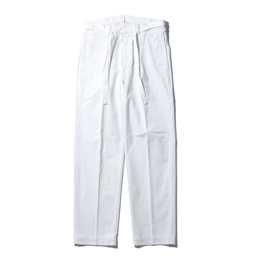 Clothing Coherence Pants & Trousers | Coherence Alain Selvedge Yacht Canvas Trousers B.White