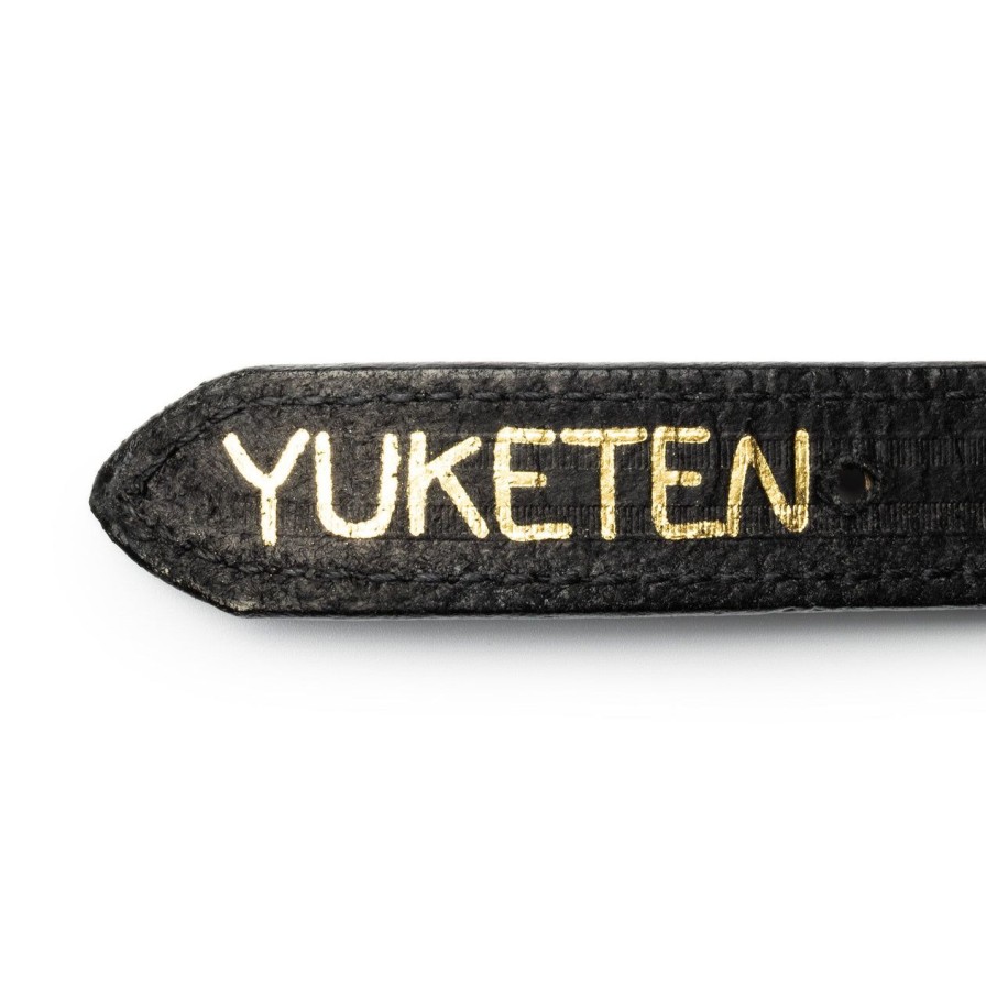 Clothing Yuketen Yuketen | Yuketen 1" Triple Stitch Belt Black W/Black Stitch