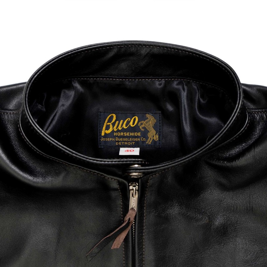 Clothing The Real McCoy's Leather Jackets | The Real Mccoy'S Buco J-100 Leather Jacket Black