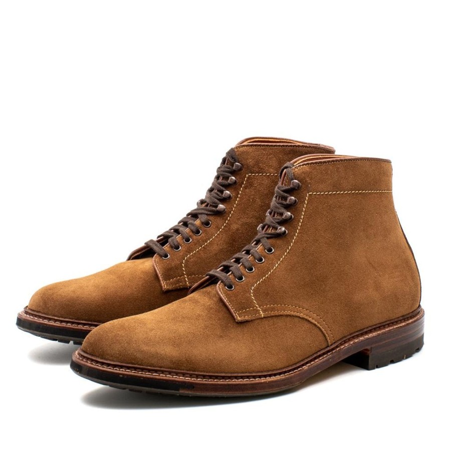 Clothing Alden Alden | Alden Plain Toe Boot Snuff Calf Suede 4511Hc