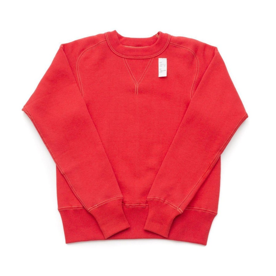 Clothing Cushman Sweatshirts & Hoodies | Cushman Lot. 26903 Freedom Sleeve Sweatshirt Red