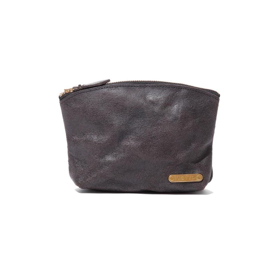 Accessories Vasco Vasco | Vasco Leather Travel Pouch Black Roughout