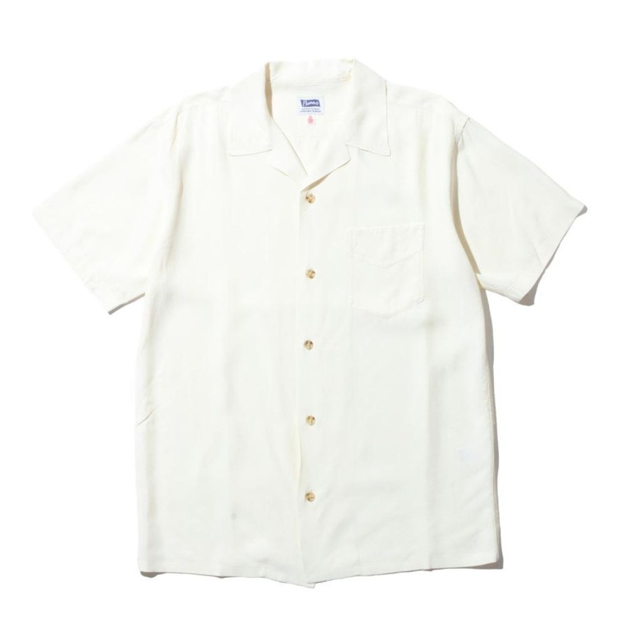 Clothing Pherrow's Shirts | Pherrow'S Open Collar Shirt Off White