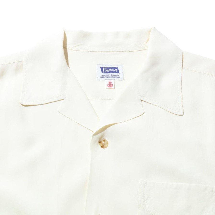 Clothing Pherrow's Shirts | Pherrow'S Open Collar Shirt Off White