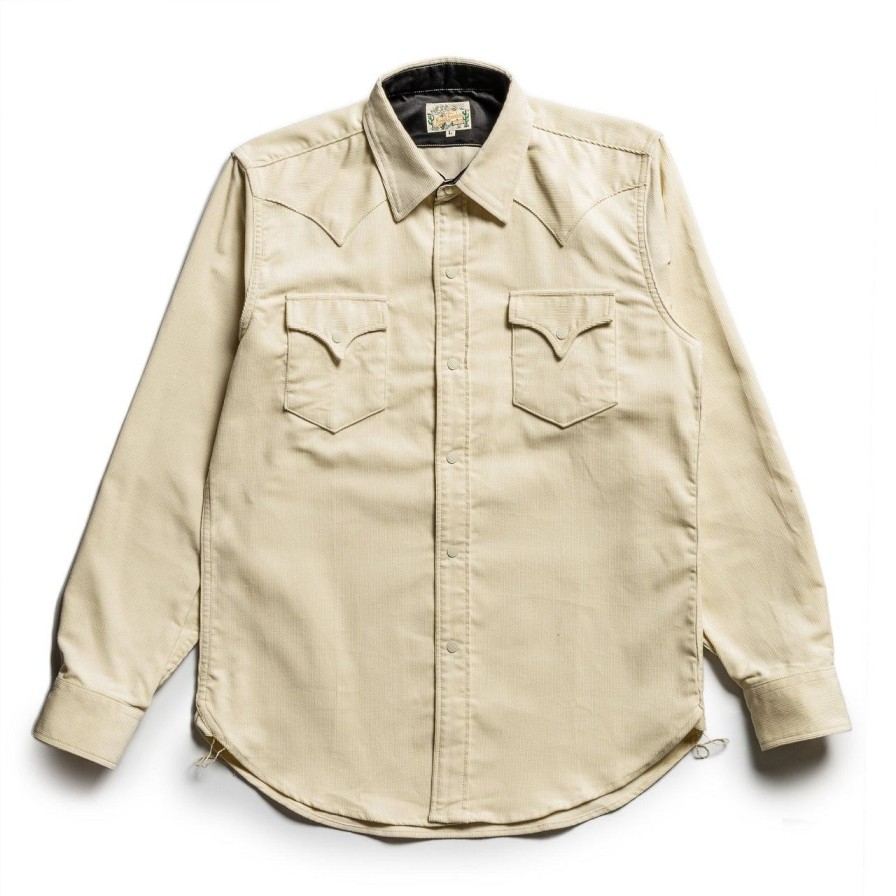 Clothing Mister Freedom Shirts | Mister Freedom Dude Rancher Corduroy Western Shirt White