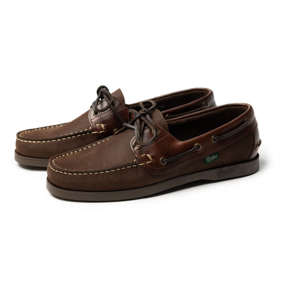 Clothing Paraboot Footwear Chevron Right Icon | Paraboot Barth Deck Shoe Marron-Gringo/America