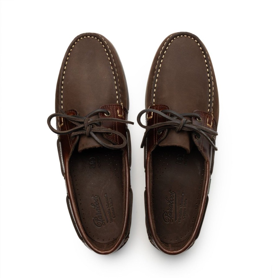 Clothing Paraboot Footwear Chevron Right Icon | Paraboot Barth Deck Shoe Marron-Gringo/America